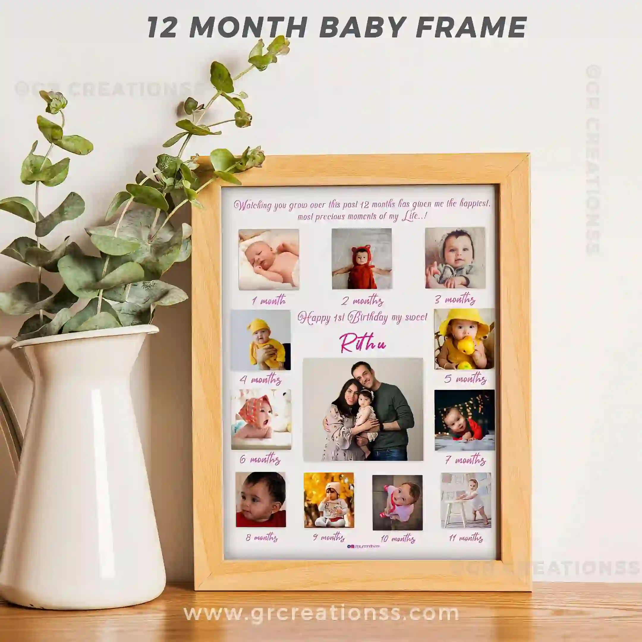 Photo frame best sale for 12 photos